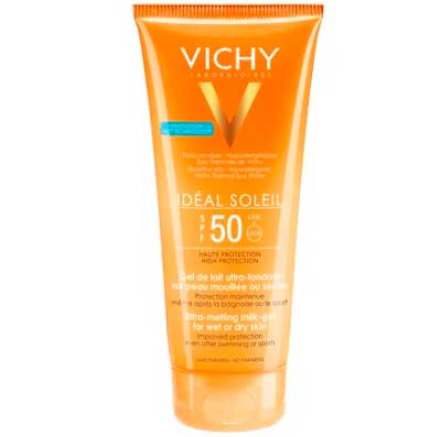 2 Vichy Capital Ideal Soleil тающая эмульсия с технологией нанесения на влажную кожу SPF 50